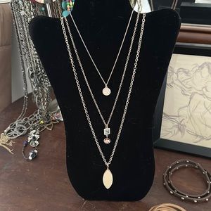 Rose gold necklaces - set of three